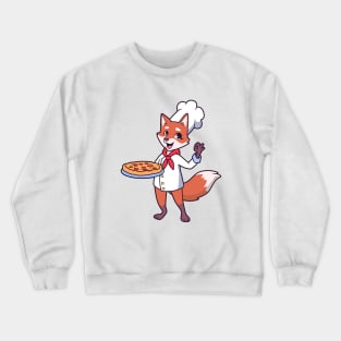 Fox is pizza maker Crewneck Sweatshirt